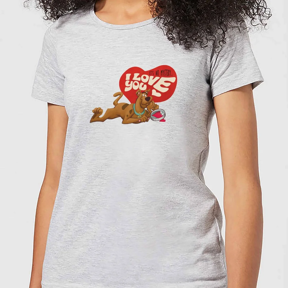 Scooby Doo It's No Mystery I Love You Women's T-Shirt - Grey - XS Image 1