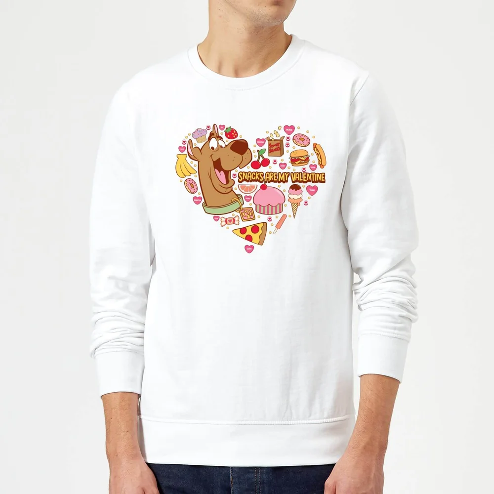 Scooby Doo Snacks Are My Valentine Sweatshirt - White - S Image 1