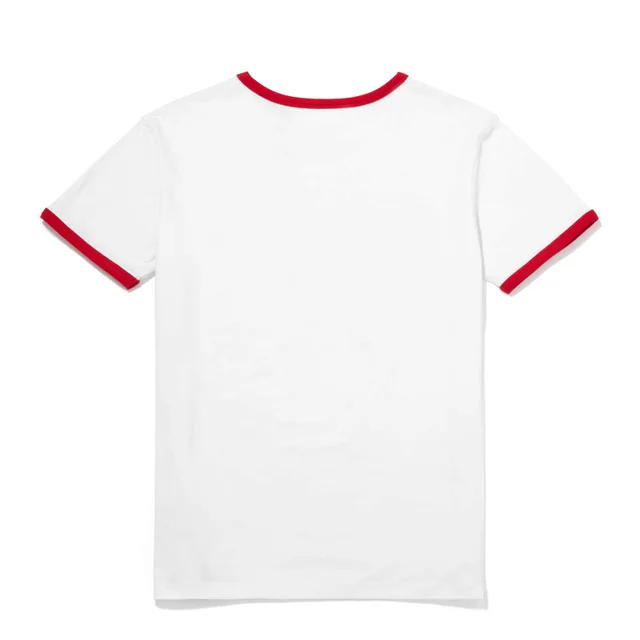 T-shirt Global Legacy Les Dents de la Mer Ringer - Blanc/rouge