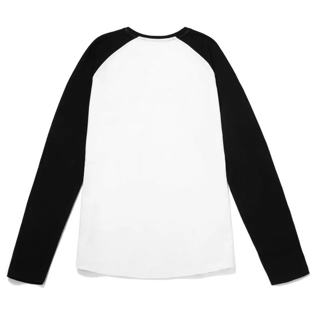 T-shirt manches longues Global Legacy Retour vers le Futur Kana - Blanc/noir
