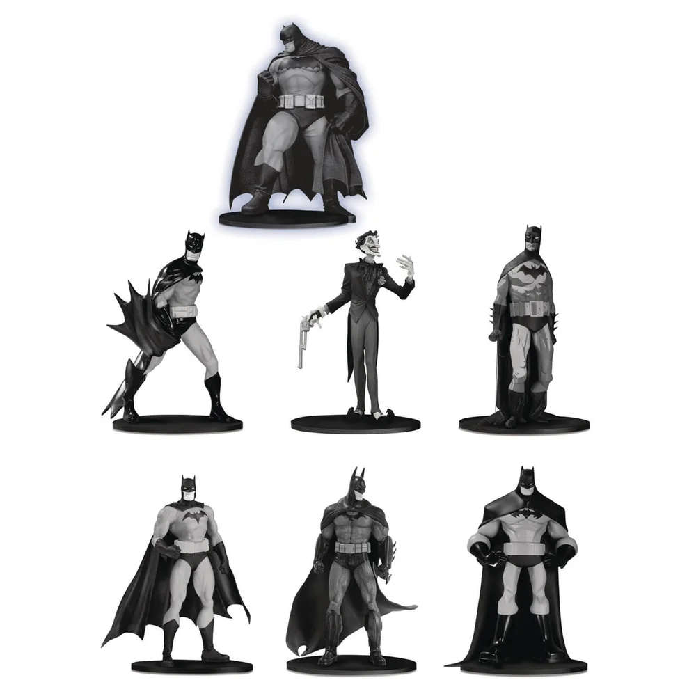 Pack de 7 mini figurines en PVC nº 3 (10 cm), Batman Black & White – DC Collectibles Image 1