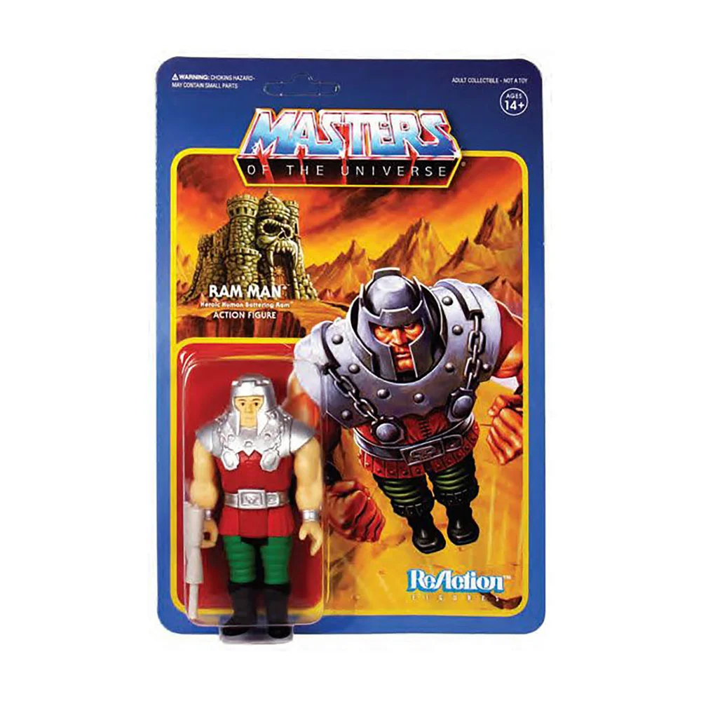 Figurine articulée Super7 Masters of the Universe ReAction Wave 4 – Ram Man – 10 cm Image 1