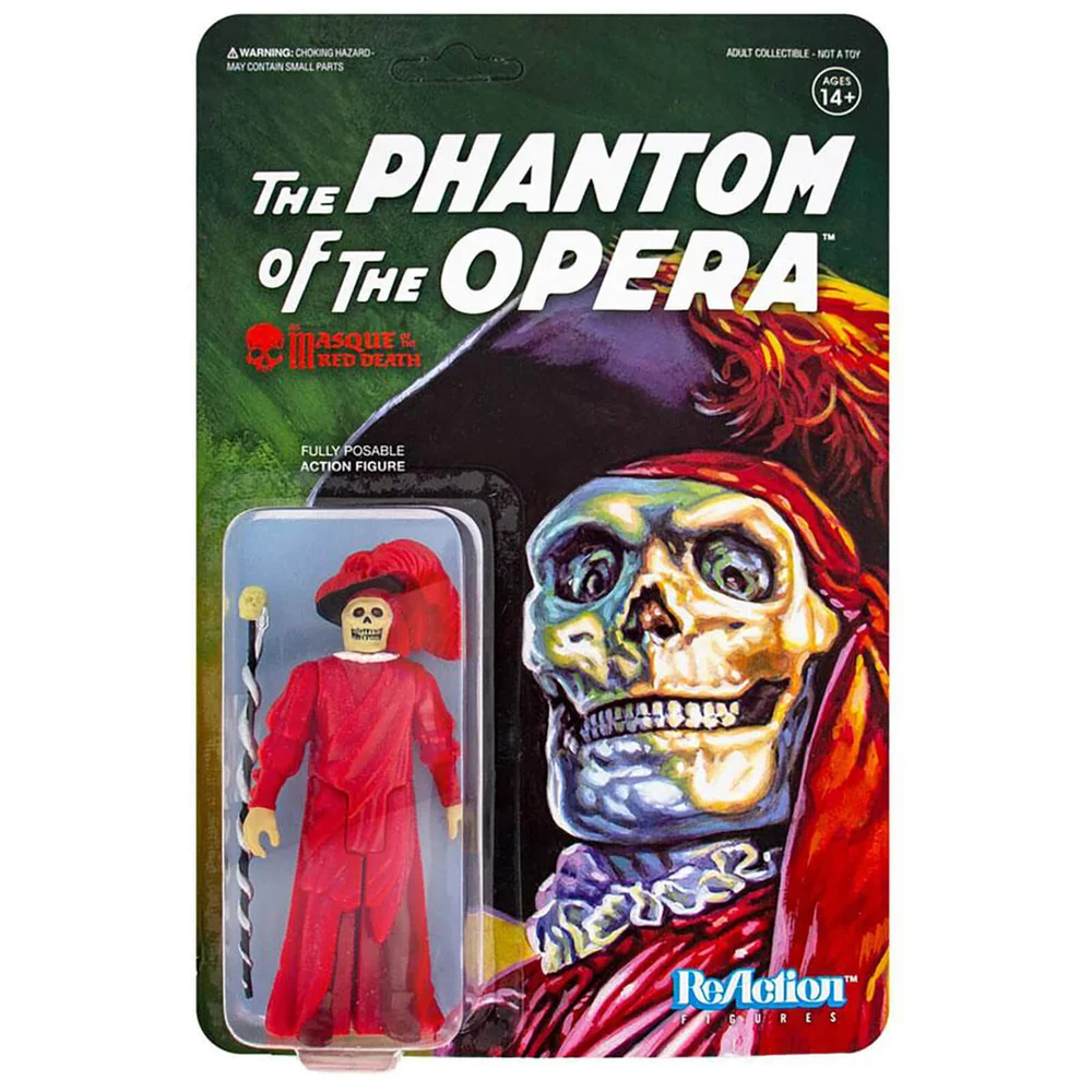 Super7 Universal Monsters ReAction – Figurine articulée Le Masque de la Mort Rouge – 10 cm Image 1