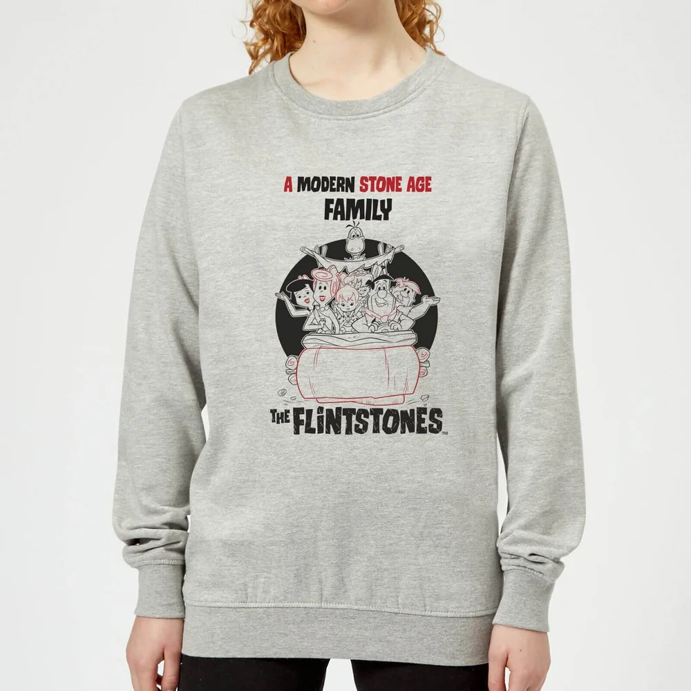 The Flintstones Modern Stone Age Family Women's Sweatshirt - Grey - 3XL - Gris Image 1
