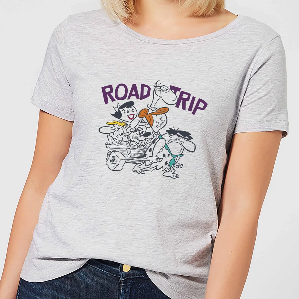 The Flintstones Road Trip Women's T-Shirt - Grey - XS Image 1