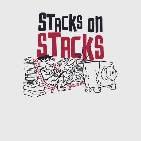 The Flintstones Stacks On Stacks Women's T-Shirt - Grey