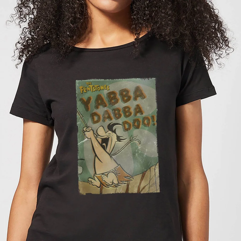 The Flintstones Yabba Dabba Doo! Women's T-Shirt - Black - XS Image 1