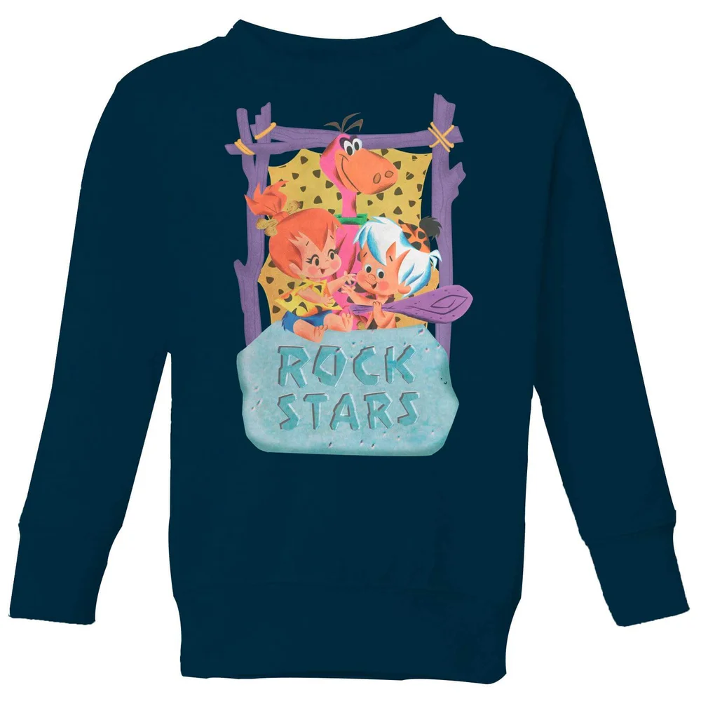 The Flintstones Rock Stars Kids' Sweatshirt - Navy - 3-4 ans Image 1
