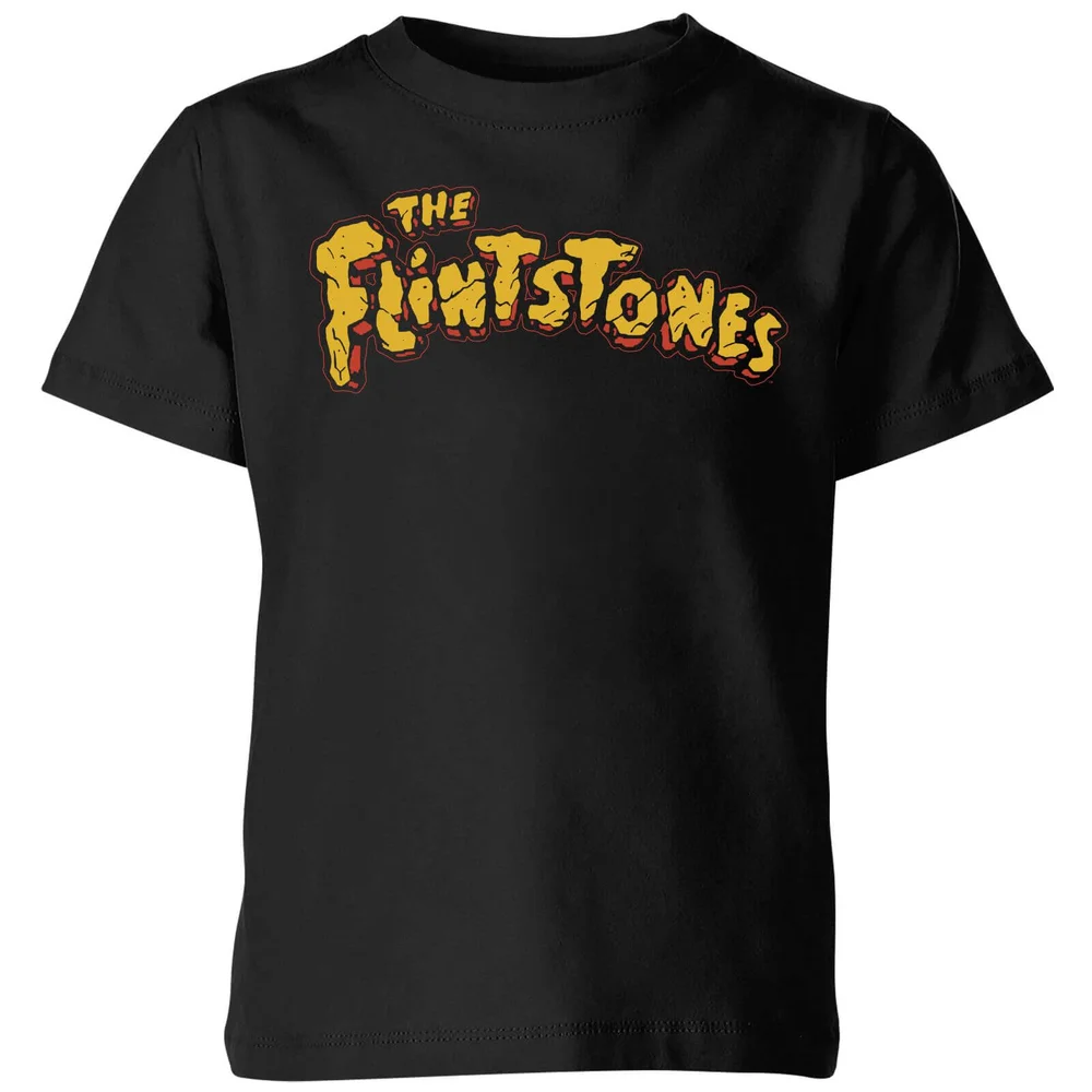 The Flintstones Logo Kids' T-Shirt - Black - 3-4 ans Image 1