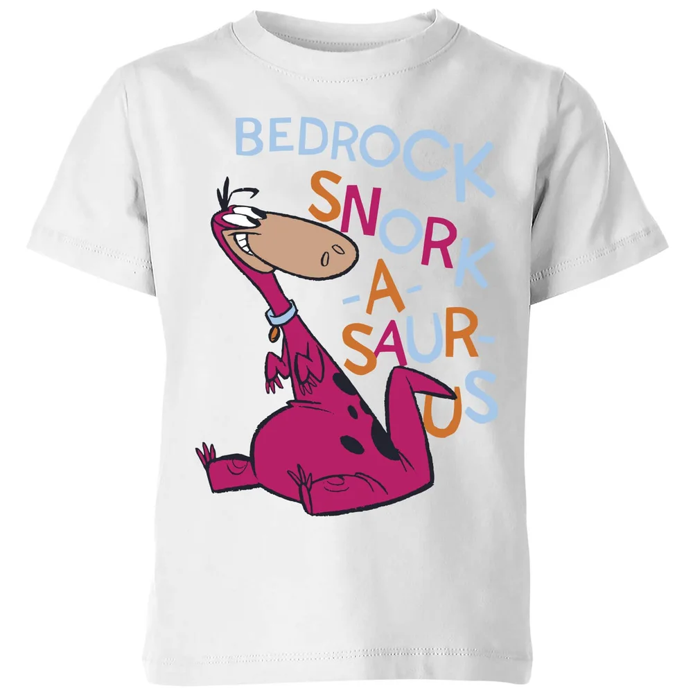 The Flintstones Bedrock Snork-A-Saur-Us Kids' T-Shirt - White - 3-4 ans Image 1