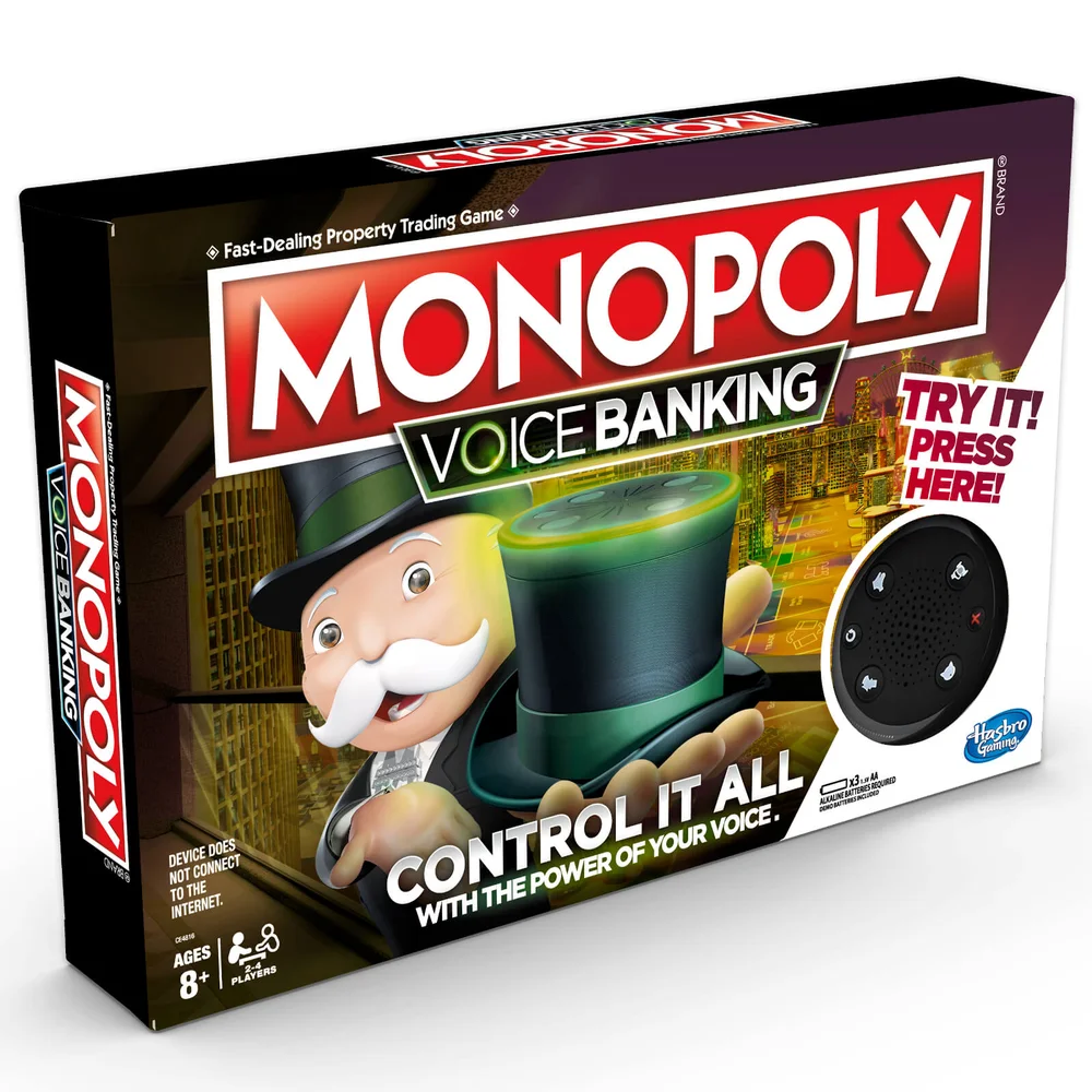 Hasbro Monopoly Voice Banking Jeu de société familial électronique Image 1