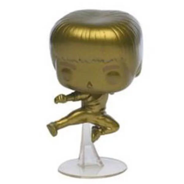 Figurine Pop! Le Jeu De La Mort Bruce Lee Kicking EXC Chromé Or Image 1