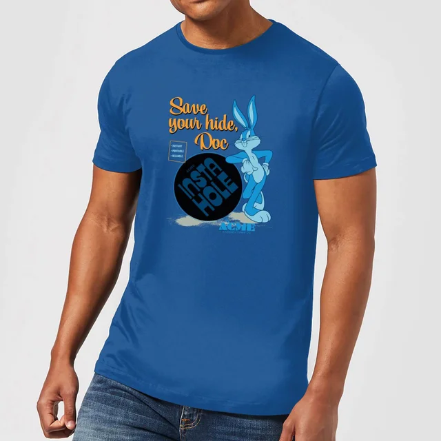 Looney Tunes ACME Insta Hole Men's T-Shirt - Royal Blue