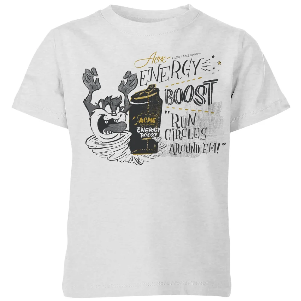 Looney Tunes ACME Energy Boost Kids' T-Shirt - Grey - 3-4 ans Image 1