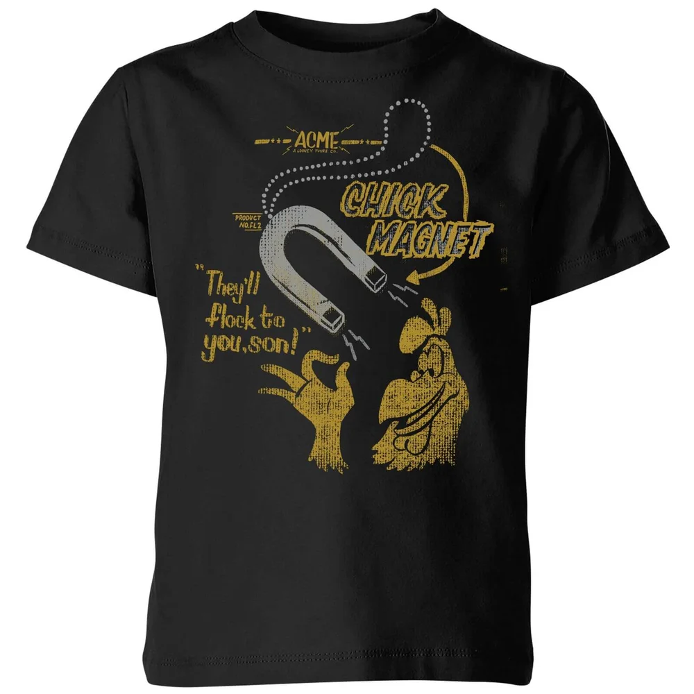 Looney Tunes ACME Chick Magnet Kids' T-Shirt - Black - 3-4 ans Image 1