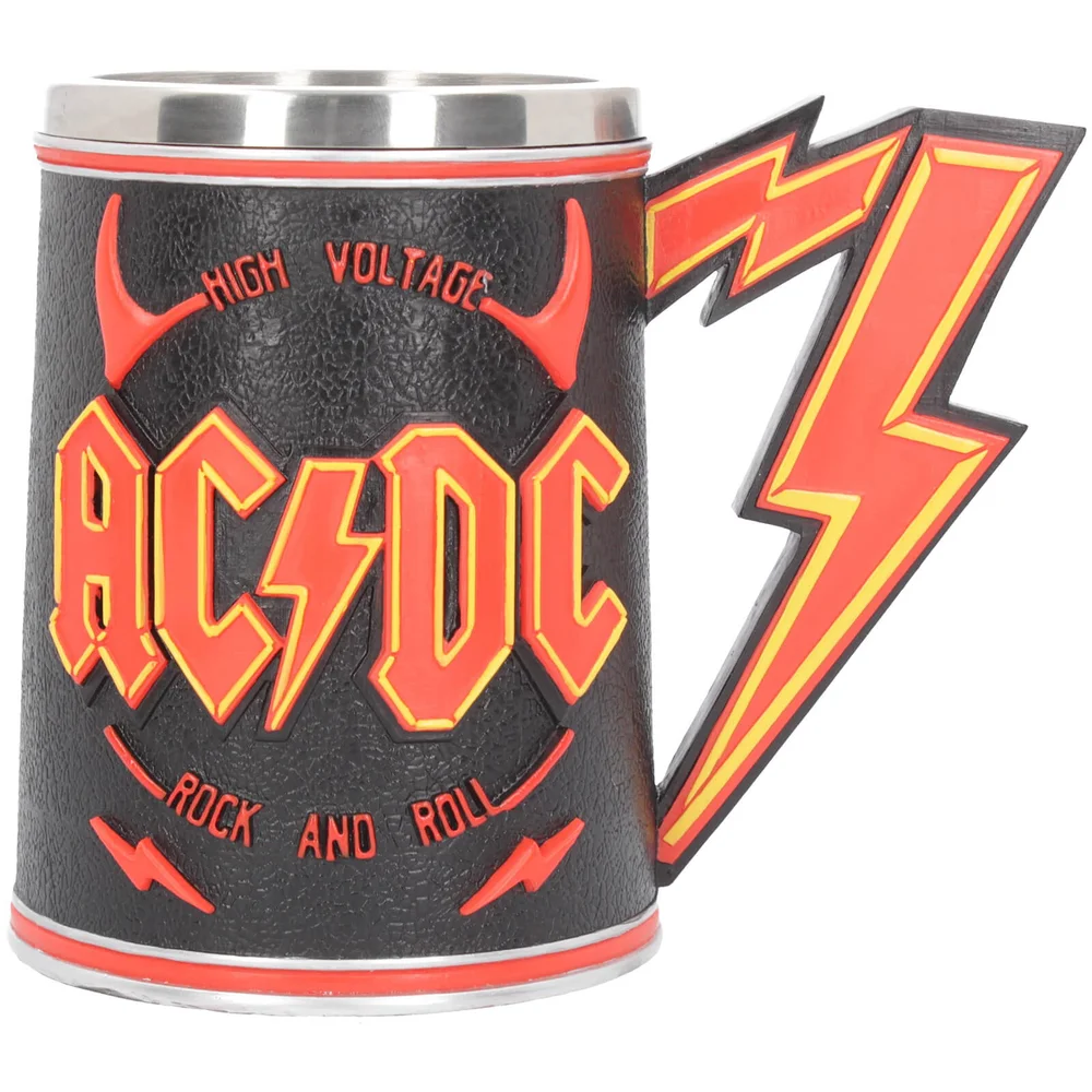 AC/DC High Voltage Rock and Roll Tankard Lighting Horns Mug Image 1