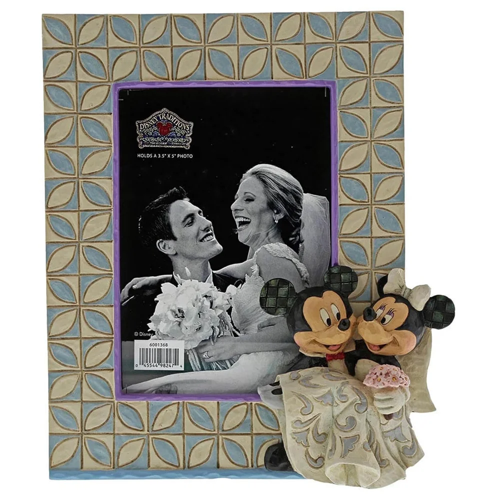 Disney Traditions – Cadre de mariage Mickey et Minnie 18 cm Image 1