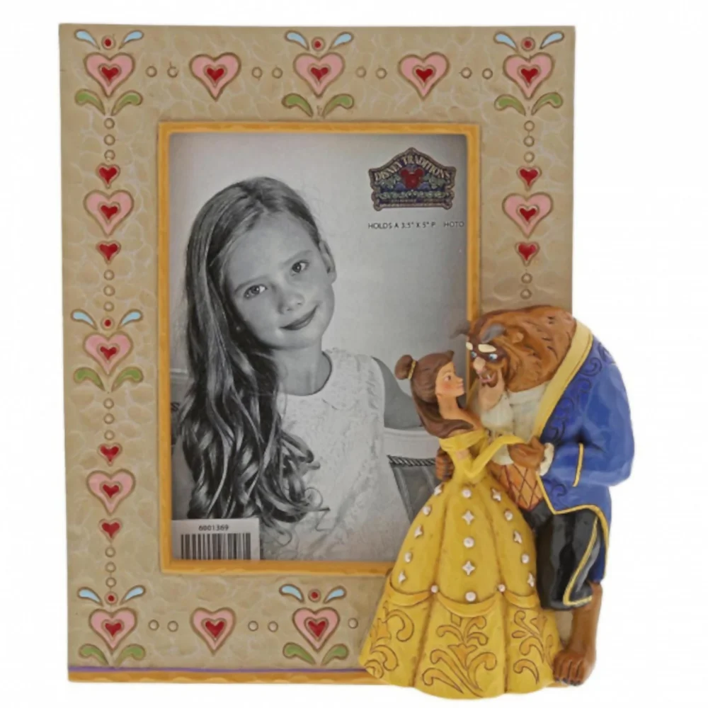 Cadre la Belle et la Bête (18 cm) – Disney Traditions Image 1
