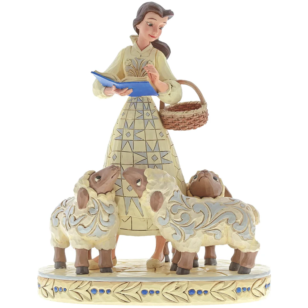 Disney Traditions Bookish Beauty (Belle avec mouton Figurine) 21 cm Image 1