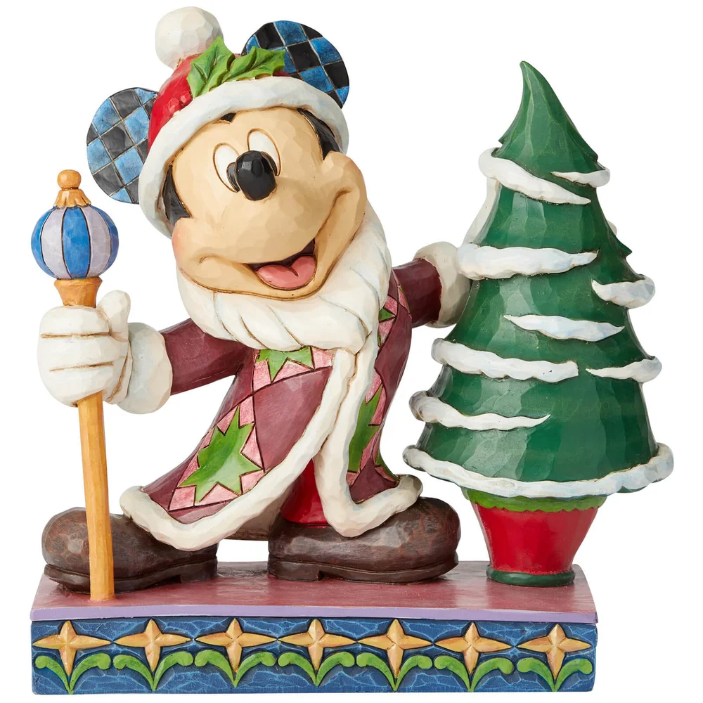 Jolly Ol’ St. Mick, Figurine Mickey Mouse en père Noël (19 cm) – Disney Traditions Image 1