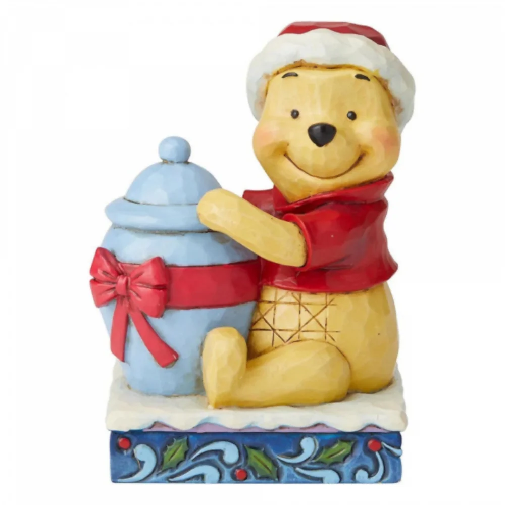 Holiday Hunny, Figurine Winnie l’ourson de Noël – Disney Traditions Image 1