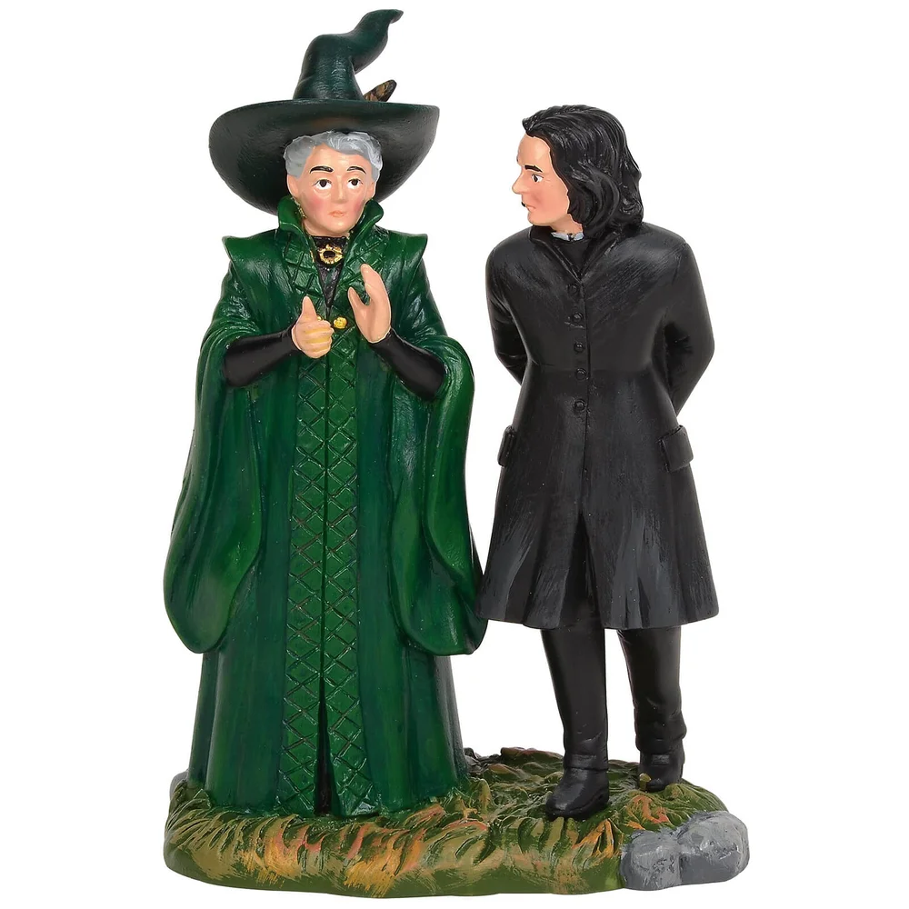 Professeur Rogue et Professeur Minerva McGonagall (9 cm) – Harry Potter Village Image 1
