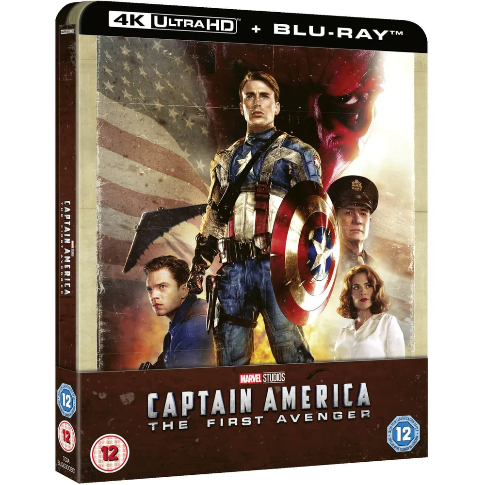 Captain America : First Avenger 4K Ultra HD (Blu-Ray 2D inclus) Coffret exclusif Zavvi Image 1