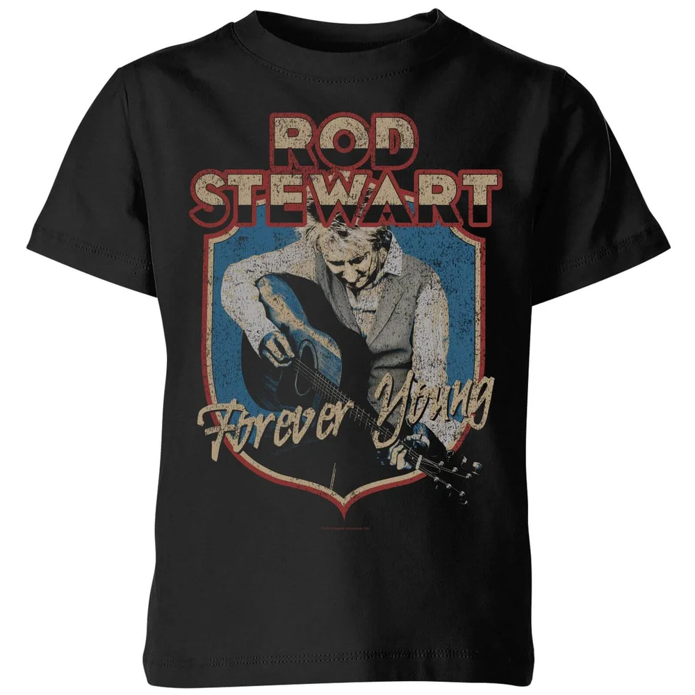 Rod Stewart Forever Young Kids' T-Shirt - Black - 3-4 ans - Noir Image 1