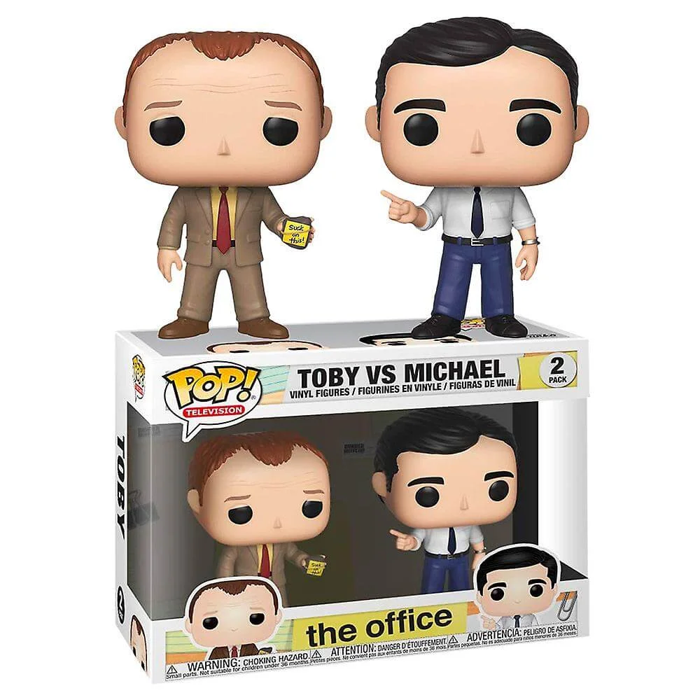Lot de 2 Figurines Pop! The Office - Toby vs Michael Image 1