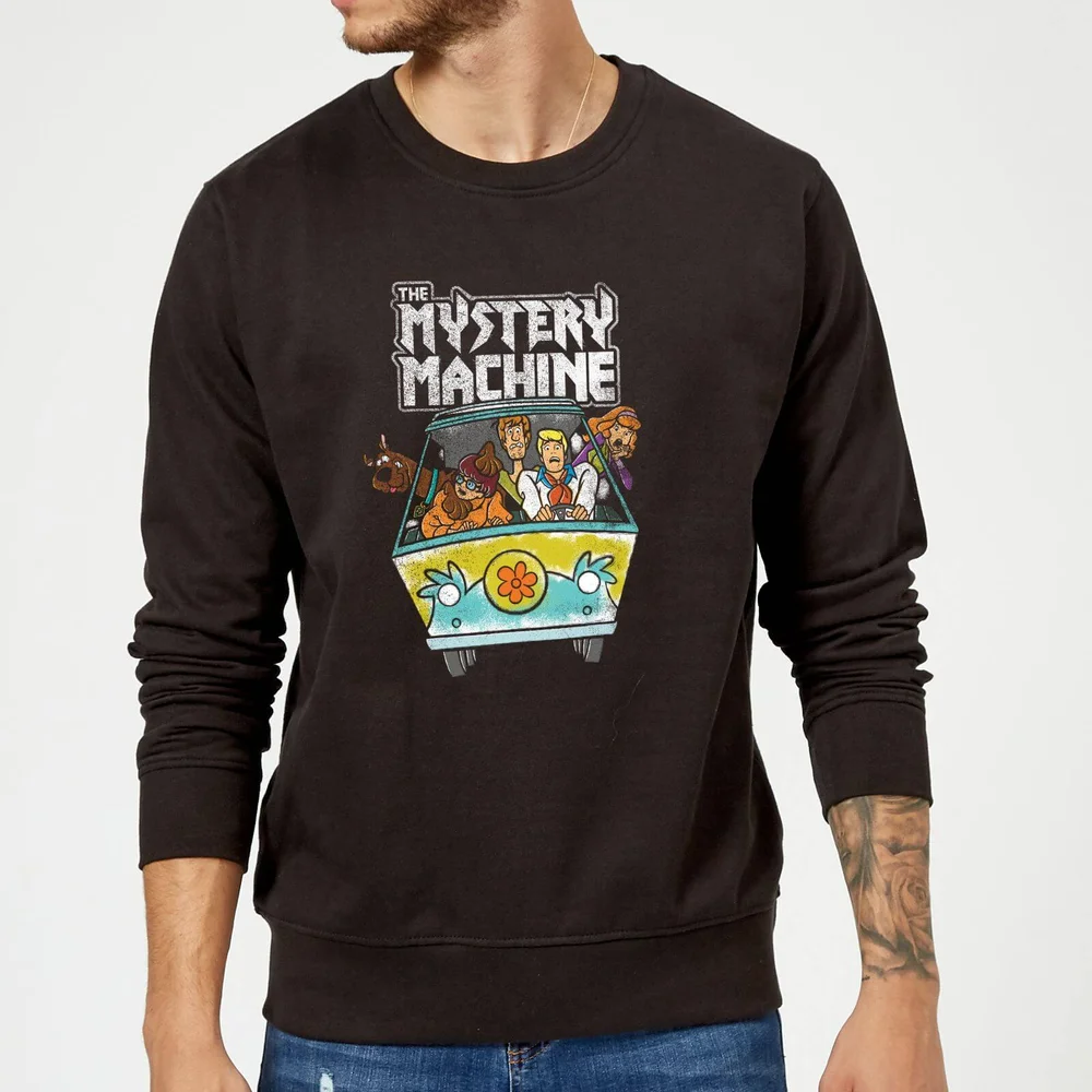 Scooby Doo Mystery Machine Heavy Metal Sweatshirt - Black - S Image 1