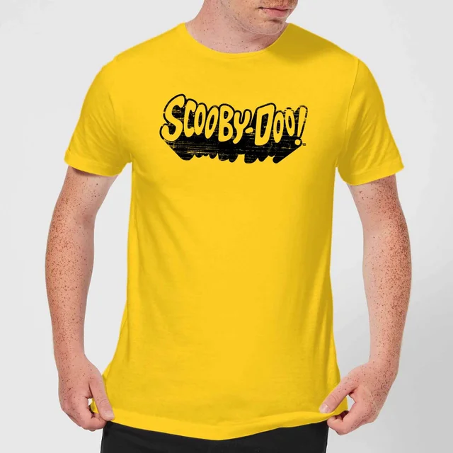 Scooby Doo Retro Mono Logo Men's T-Shirt - Yellow