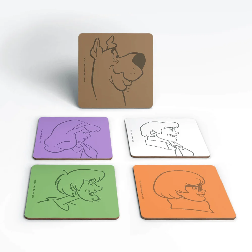 Scooby Doo The Gang Colours Coaster Set Image 1