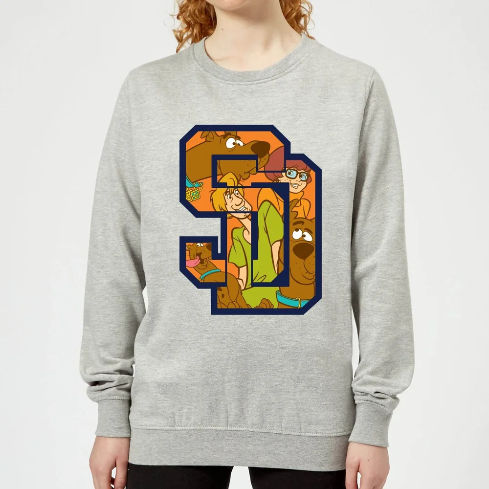 Scooby Doo Collegiate Women's Sweatshirt - Grey - 3XL - Gris Image 1