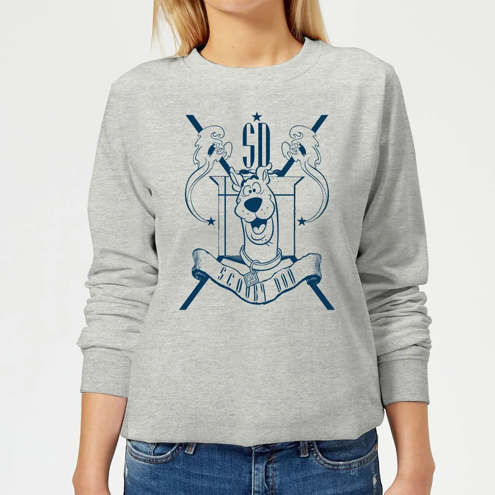 Scooby Doo Coat Of Arms Women's Sweatshirt - Grey - 3XL - Gris Image 1