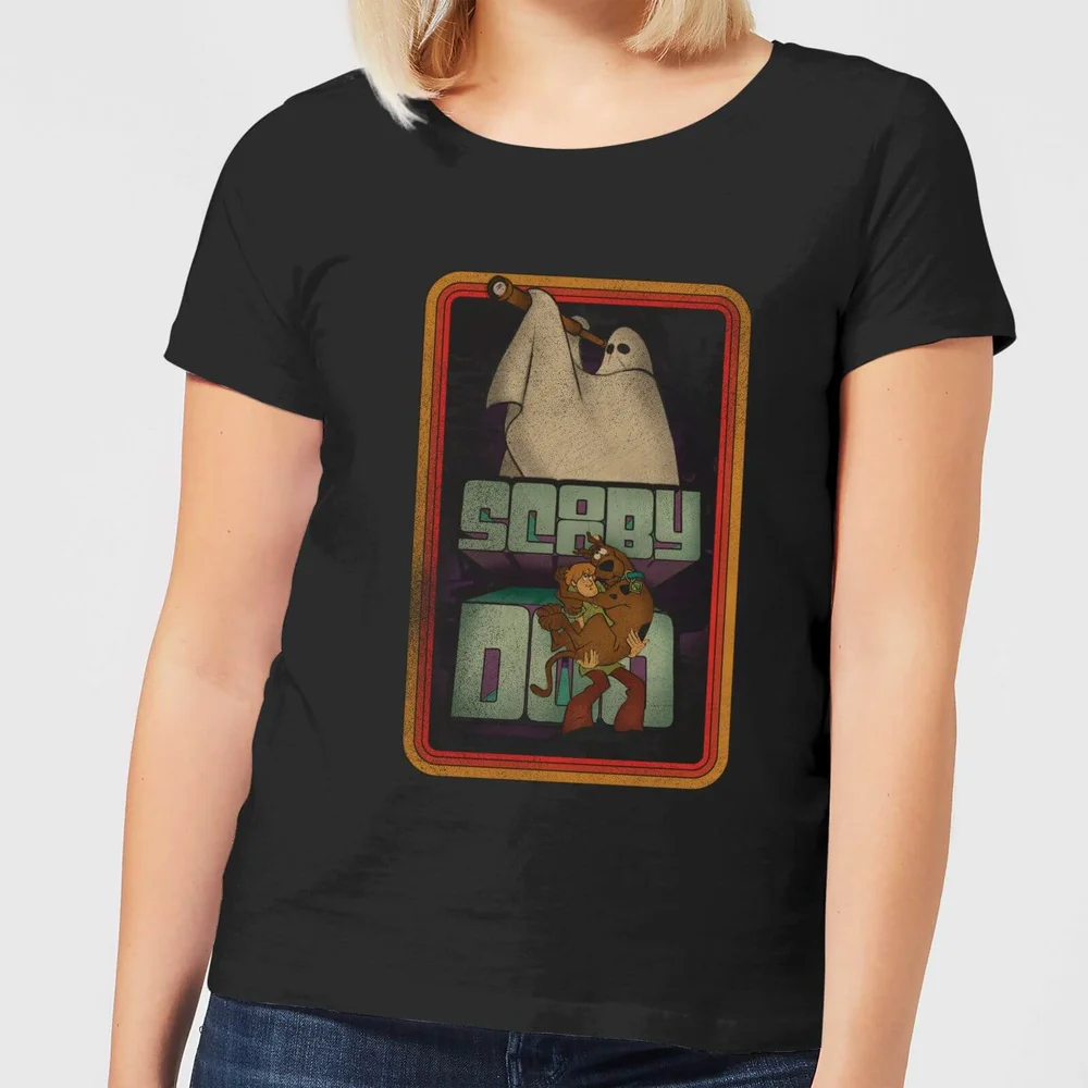 Scooby Doo Retro Ghostie Women's T-Shirt - Black - S Image 1