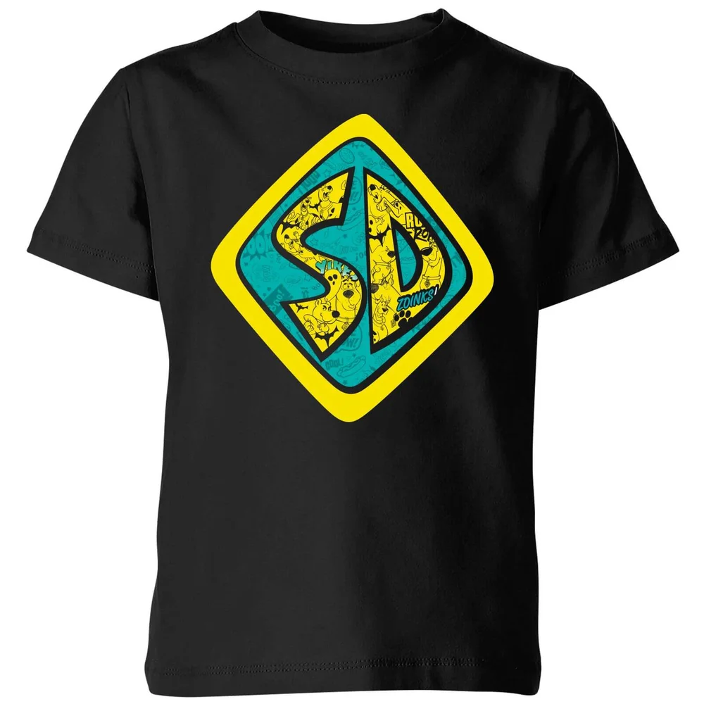 Scooby Doo Emblem Kids' T-Shirt - Black - 3-4 ans Image 1