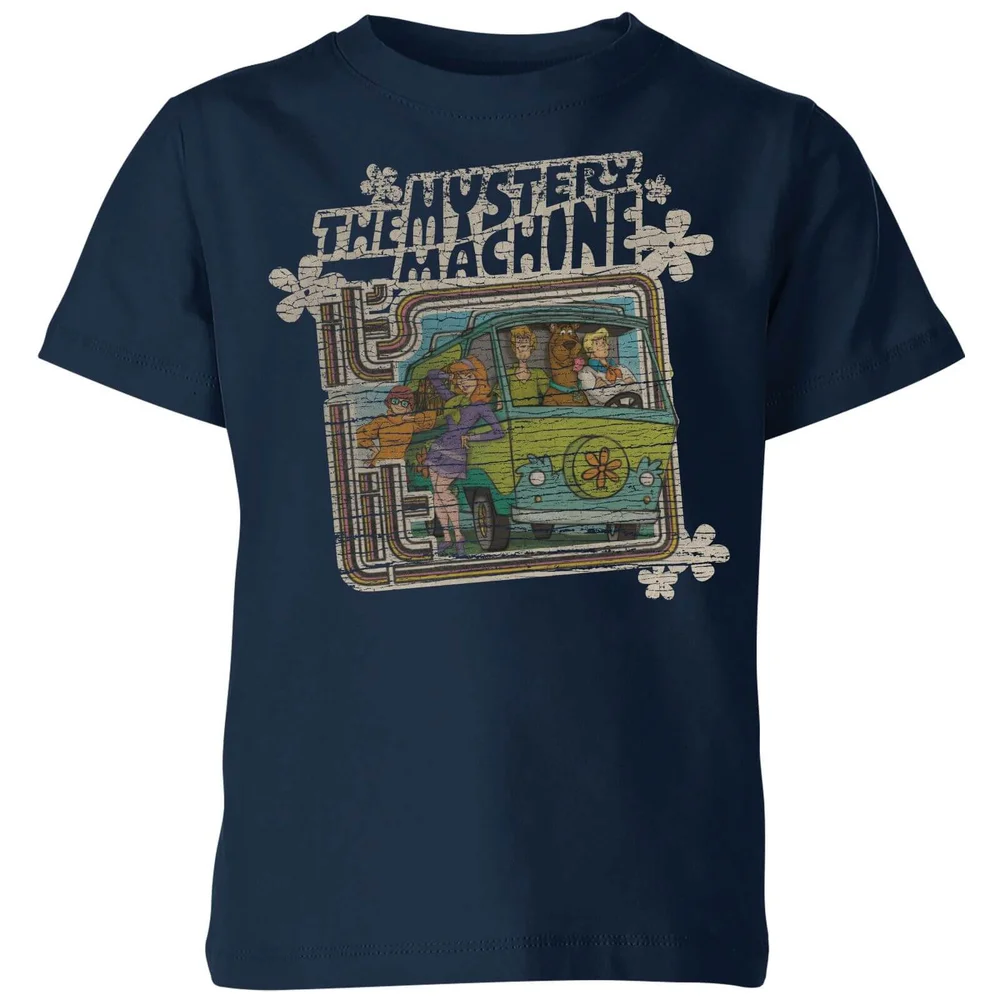 Scooby Doo Mystery Machine Psychedelic Kids' T-Shirt - Navy - 3-4 ans Image 1