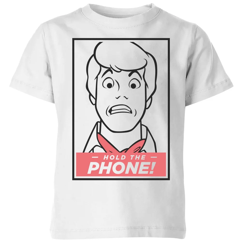 Scooby Doo Hold The Phone Kids' T-Shirt - White - 3-4 ans Image 1