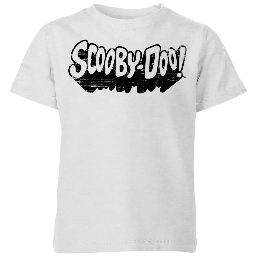 Scooby Doo Retro Mono Logo Kids' T-Shirt - Grey - 3-4 ans Image 1