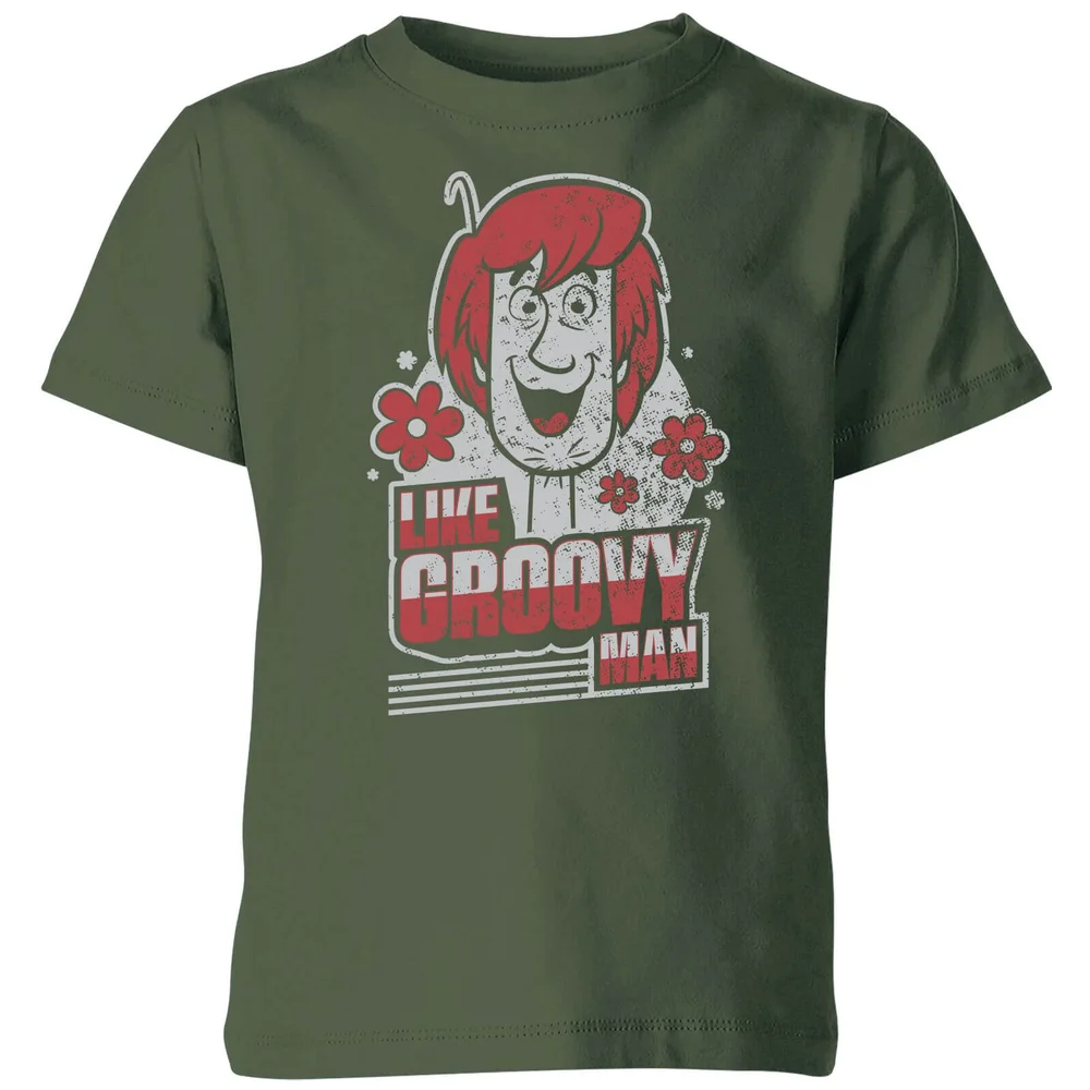 Scooby Doo Like, Groovy Man Kids' T-Shirt - Forest Green - 3-4 ans Image 1