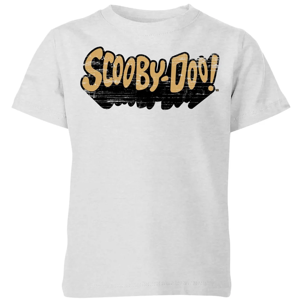 Scooby Doo Retro Colour Logo Kids' T-Shirt - Grey - 3-4 ans Image 1