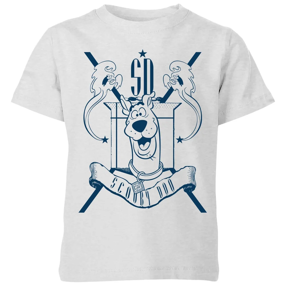 Scooby Doo Coat Of Arms Kids' T-Shirt - Grey - 3-4 ans Image 1