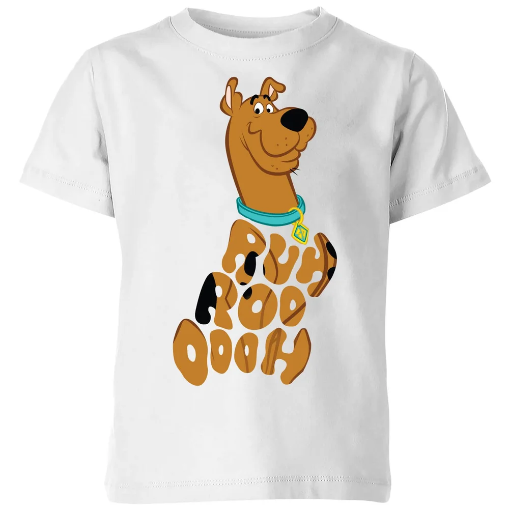 Scooby Doo RUHROOOOOH Kids' T-Shirt - White - 3-4 ans Image 1