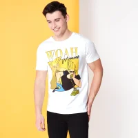 Cartoon Network Spin Off T-Shirt Johnny Bravo 90's Photoshoot - Blanc