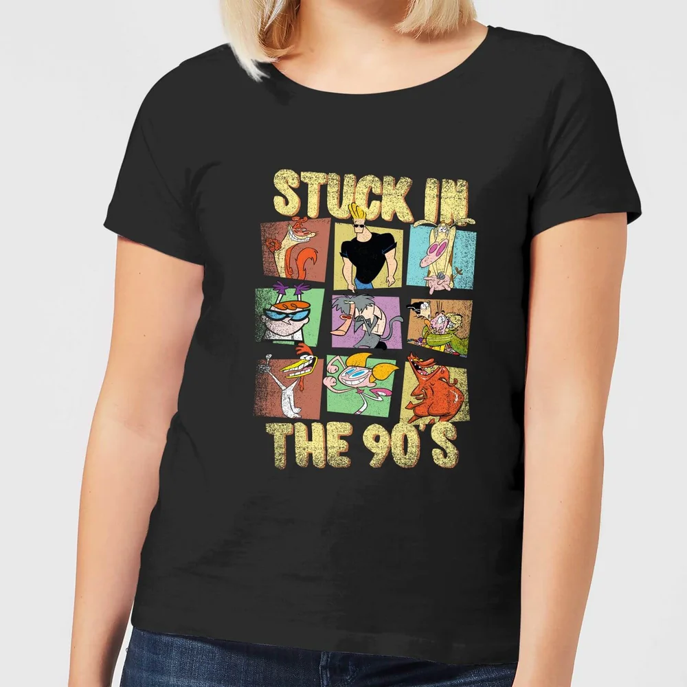Cartoon Network Stuck In The 90s Women's T-Shirt - Black - XS Image 1