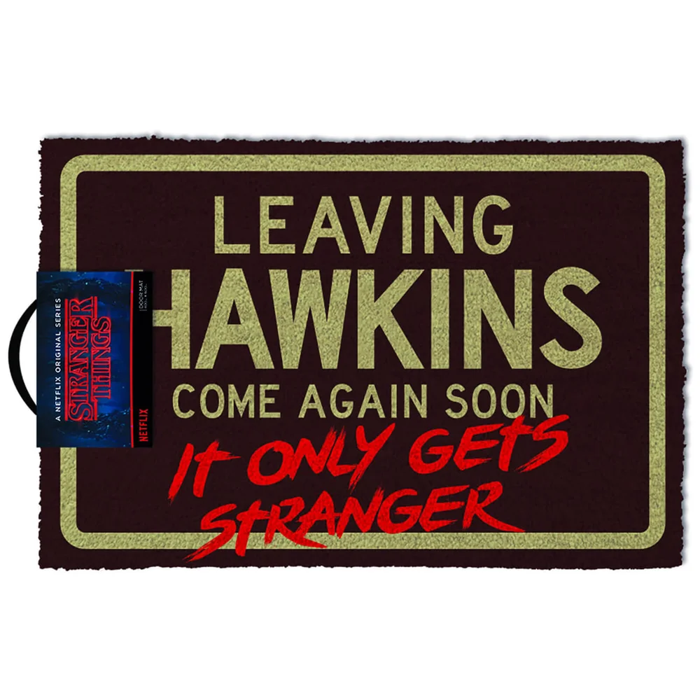 Paillasson Stranger Things (Leaving Hawkins) - Exclusivité Zavvi Image 1