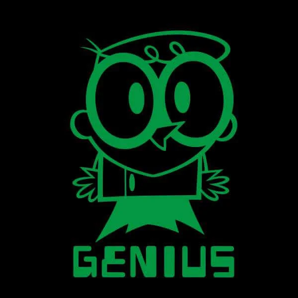 Dexters Lab Green Genius Sweatshirt - Black