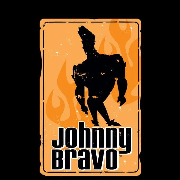 Johnny Bravo Fire Women's T-Shirt - Black