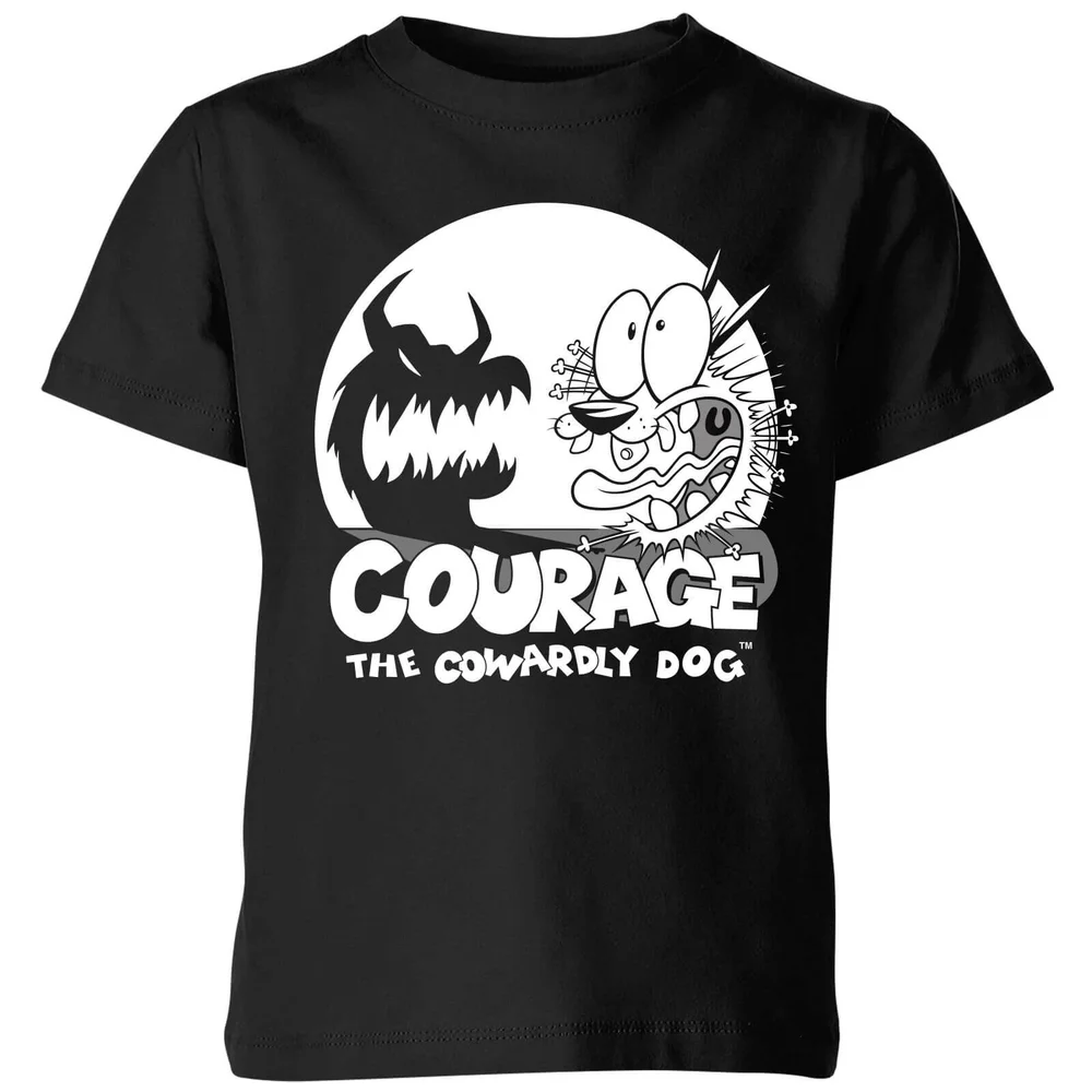 Courage The Cowardly Dog Spotlight Kids' T-Shirt - Black - 3-4 ans Image 1