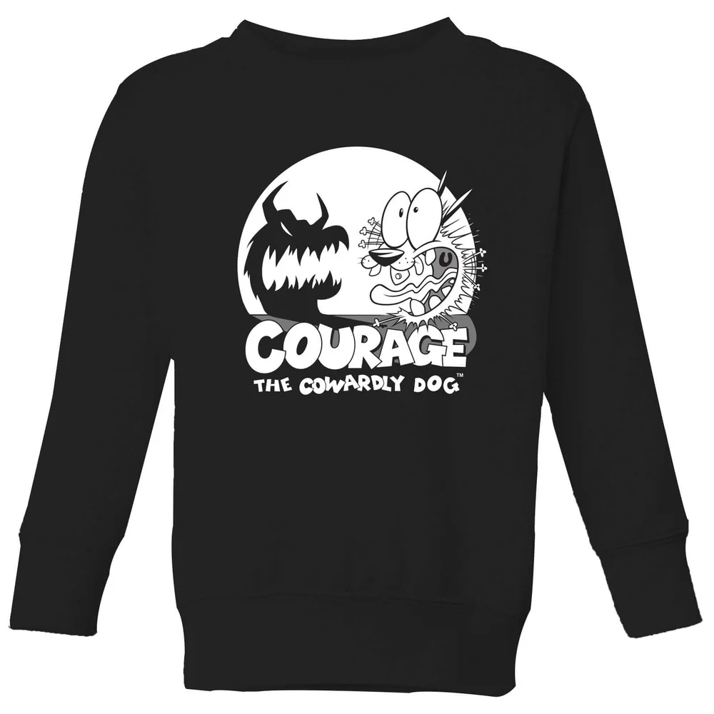 Courage The Cowardly Dog Spotlight Kids' Sweatshirt - Black - 3-4 ans Image 1